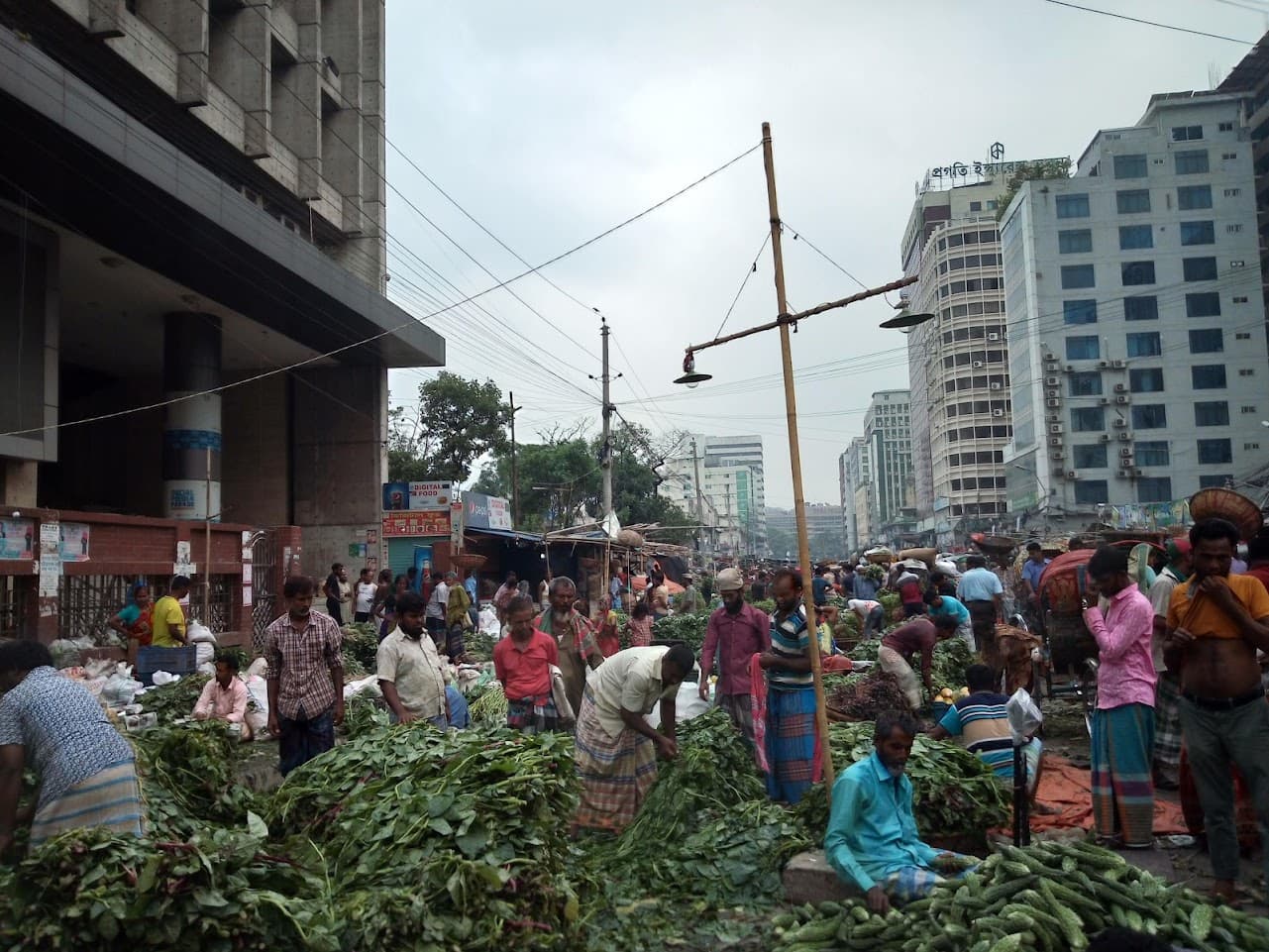 Kawran bazar heart of dhaka city
