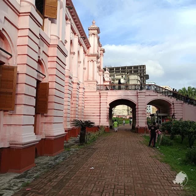 Ahsan Manzil museum building in Old Dhaka